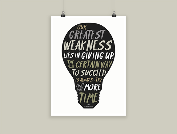 lightbulb plakat